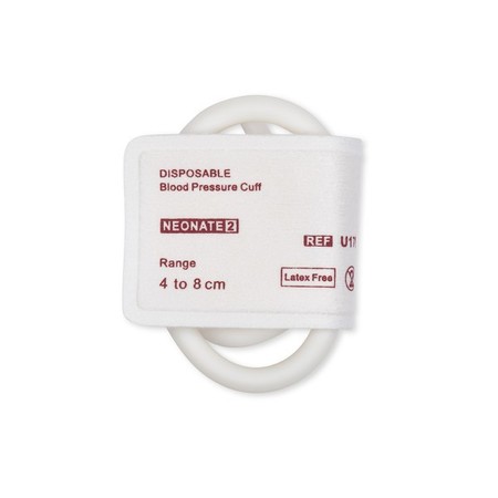 CABLES & SENSORS Disposable NIBP Cuff - Neonate #2 Single Hose 4 - 8 cm, PK10 F1782S-C05-100